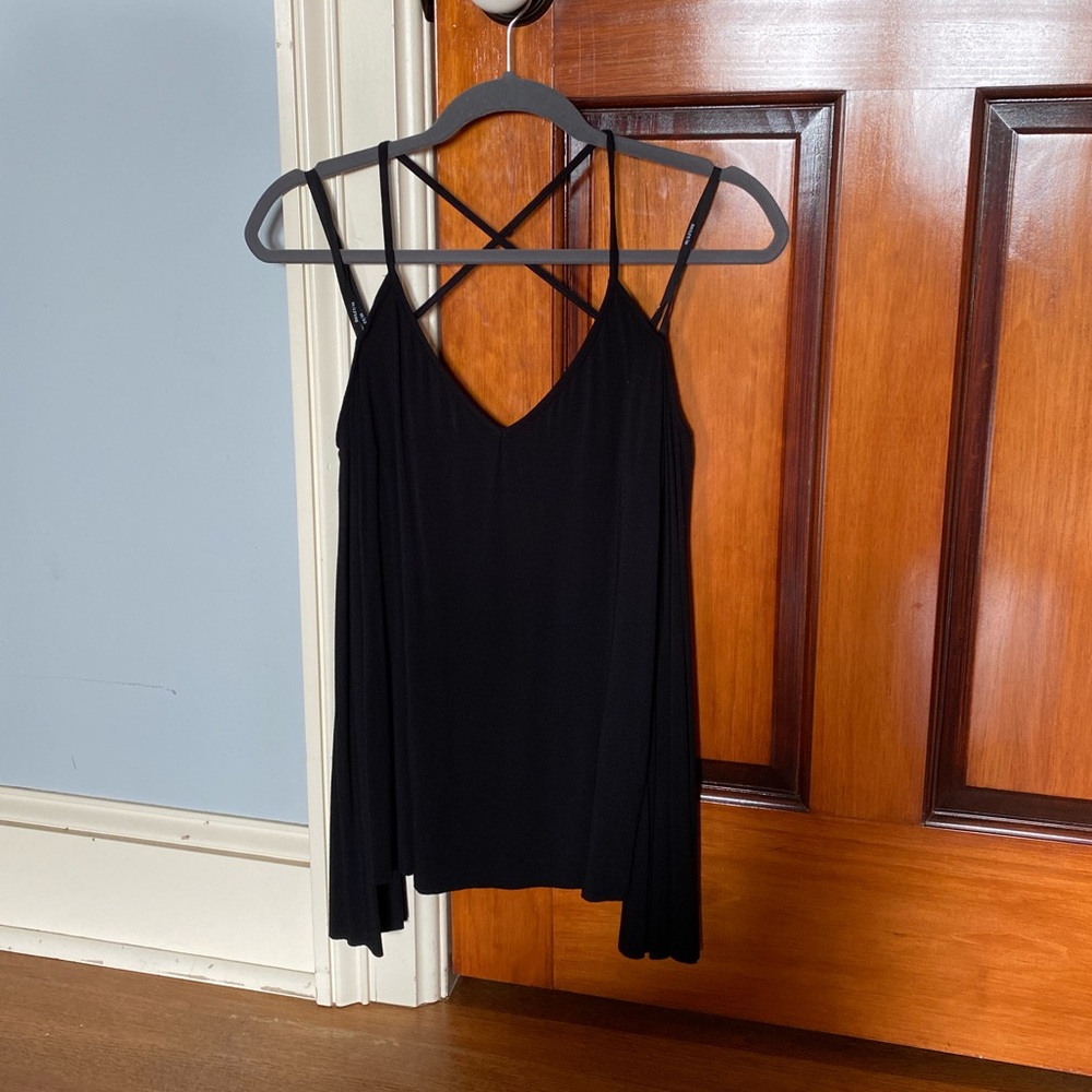 Black Bailey 44 top with flared sleeves! Never been worn!